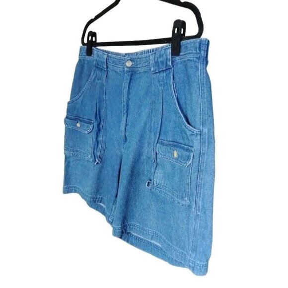 Redhead Mens Size 38 Shorts 6-Pocket Denim Cargo Elastic Back - Picture 3 of 9